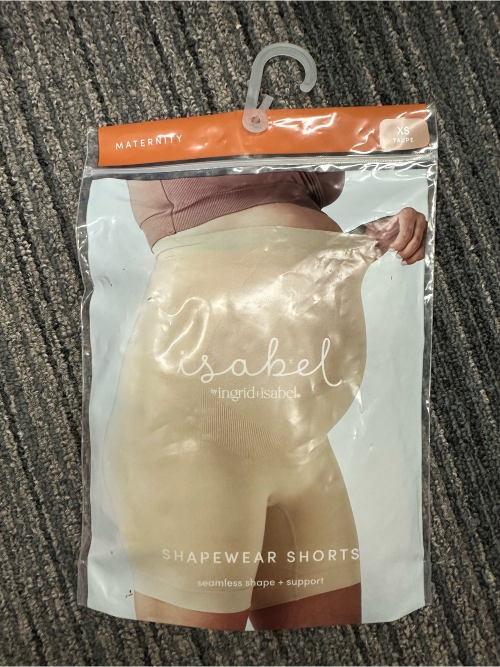 NEW Isabel Maternity by Ingrid + Isabel Shapewear Shorts taupe Sizes S and XS